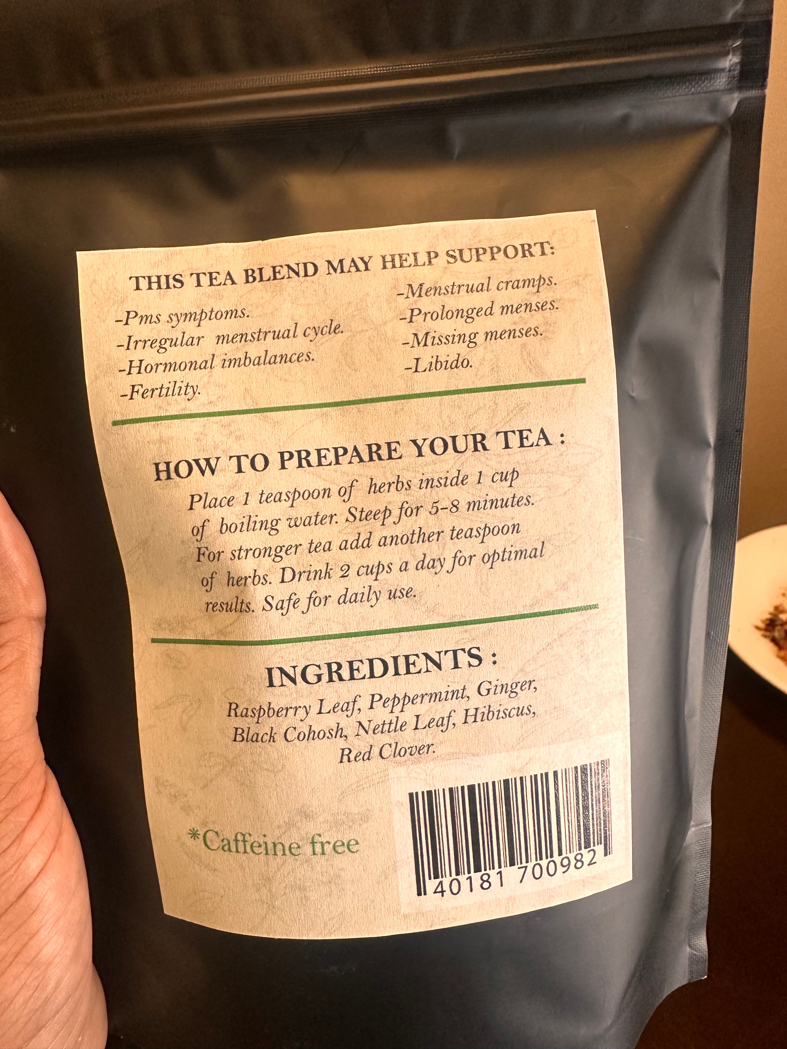 Hormone balance tea